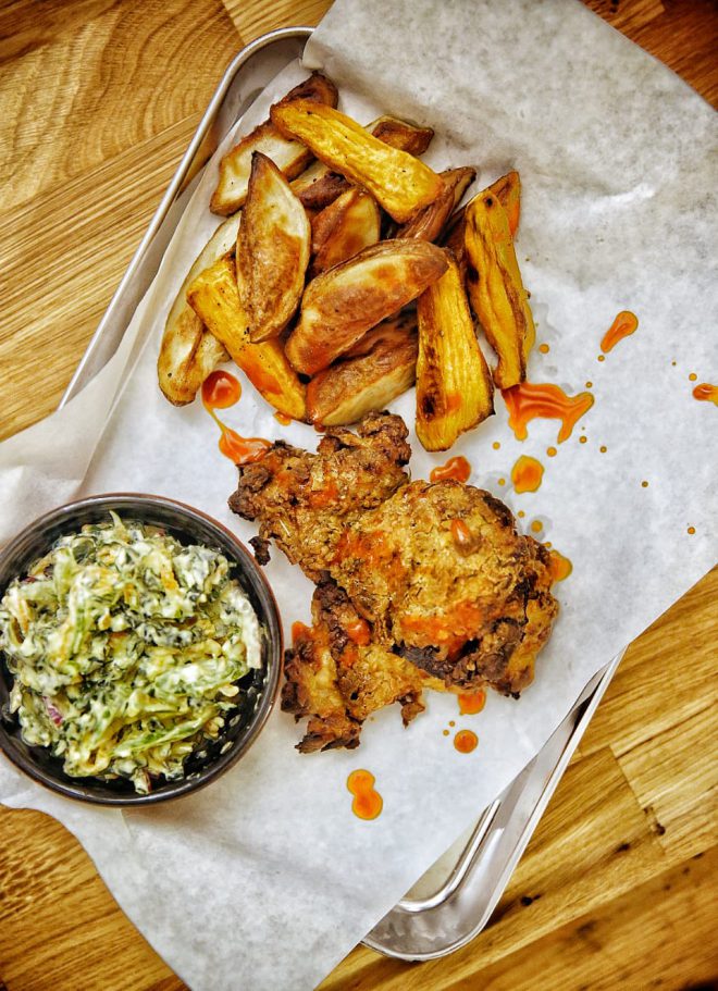 Southern 'fried' chicken