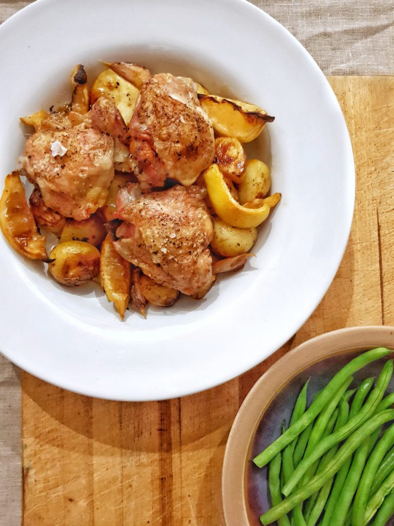 Greek-style baked lemon chicken – Kitchen Titbits