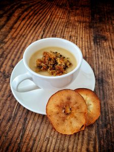 Celeriac and apple soup