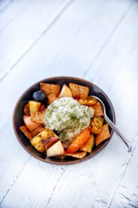 Lime and mint granita