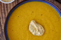 Carrot and red lentil soup