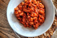 BBQ beans and toast