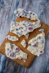 Yoghurt and fruit bark