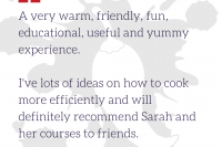 Events testimonial from Sarah