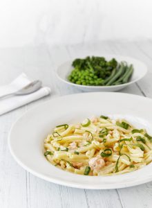 Creamy smoked salmon pasta