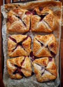 Apple and blueberry pastries