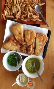 Homemade fish and chips