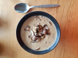 Mushroom and wild rice soup