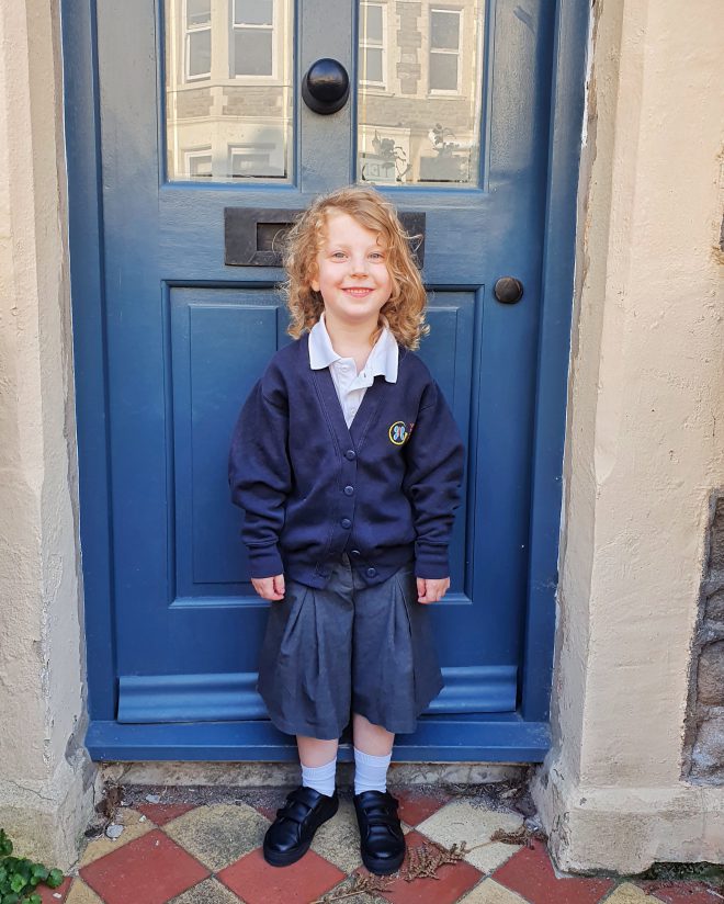 Alexis first day of school