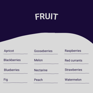 What's in season - August fruit