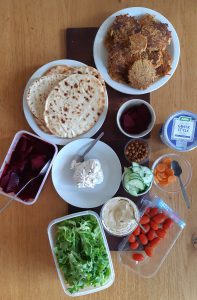 Courgette and carrot fritters