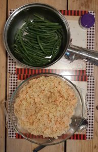 Lemony smoked salmon pilaf