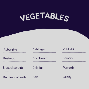 Whats in season - October vegetables