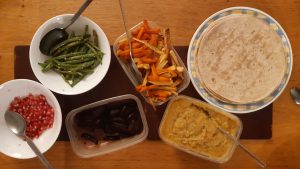 Dhal with roast veg