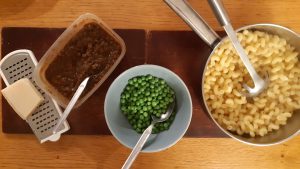 Veggie ragu with pasta