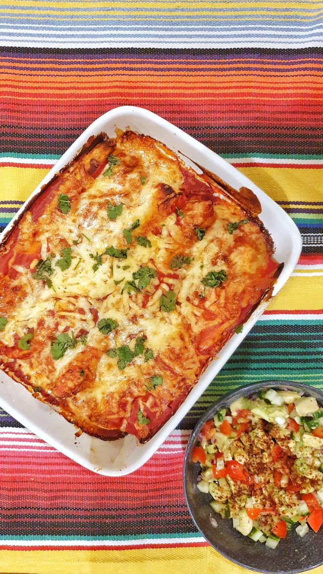 Veggie enchiladas