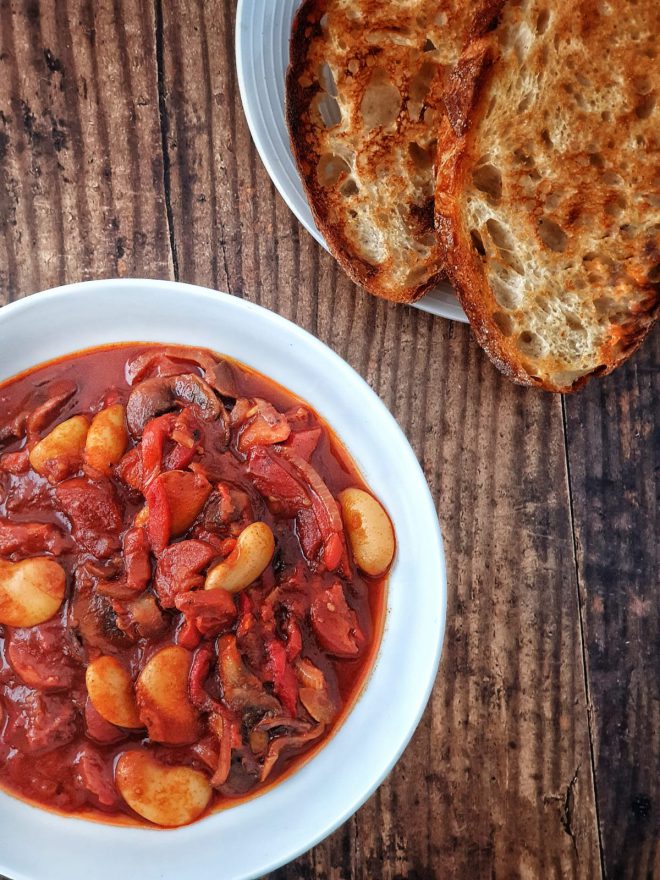 Chorizo and bean stew