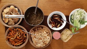 Roast root veg salad