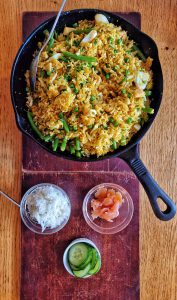 Smoked salmon kedgeree