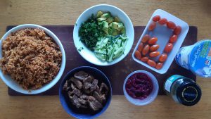 Steak burrito bowls