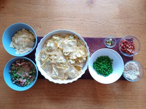 Smoked ricotta ravioli