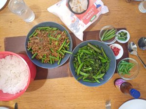Minced pork with string beans