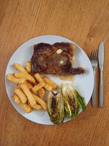 Steak and chips