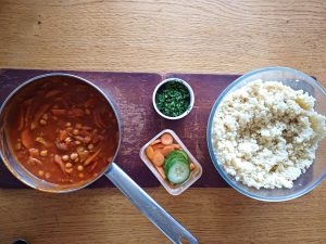 Veg tagine and couscous