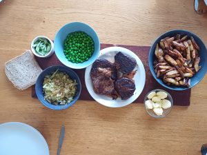 Steak and chips