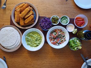 Fish finger tacos