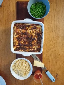 Mushroom leek and spinach lasagne