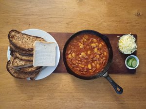 Speedy chorizo and bean stew