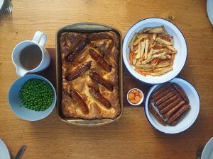 Alexis toad in hole with onion gravy