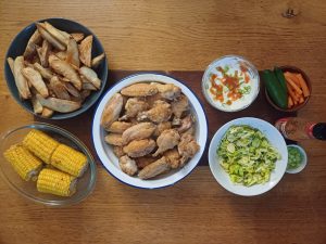 Crispy chicken wings