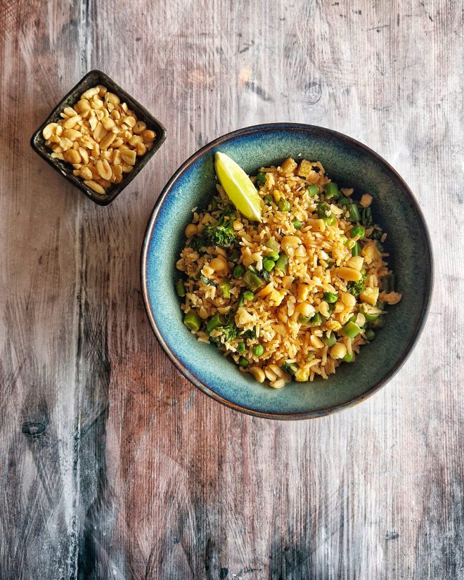 Thai red veg fried rice