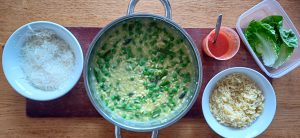 Asparagus and pea orzotto