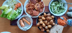 Norwegian salmon fishcakes