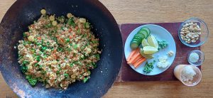 Thai red veg fried rice