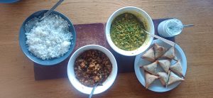 Veg curries from the freezer