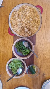 Harveys lemony smoked salmon pilaf