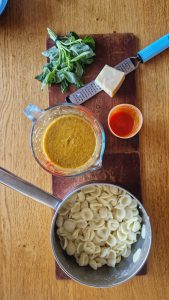Pasta with roasted tomato and fennel sauce