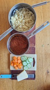 Smoky aubergine chilli and tomato sauce with pasta