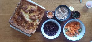 Giant yorkie with hot smoked salmon pate 