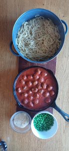 Alexis spaghetti and meatballs