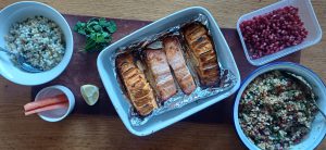 Harissa lemon salmon