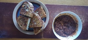 Lentil quinoa ragu cheese toasties