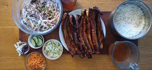 Chipotle pork belly with apple and fennel slaw