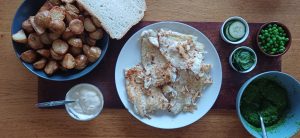 Garlic chilli cod