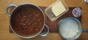 Black bean and veggie chilli