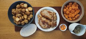 Pork with creamy mushroom sauce